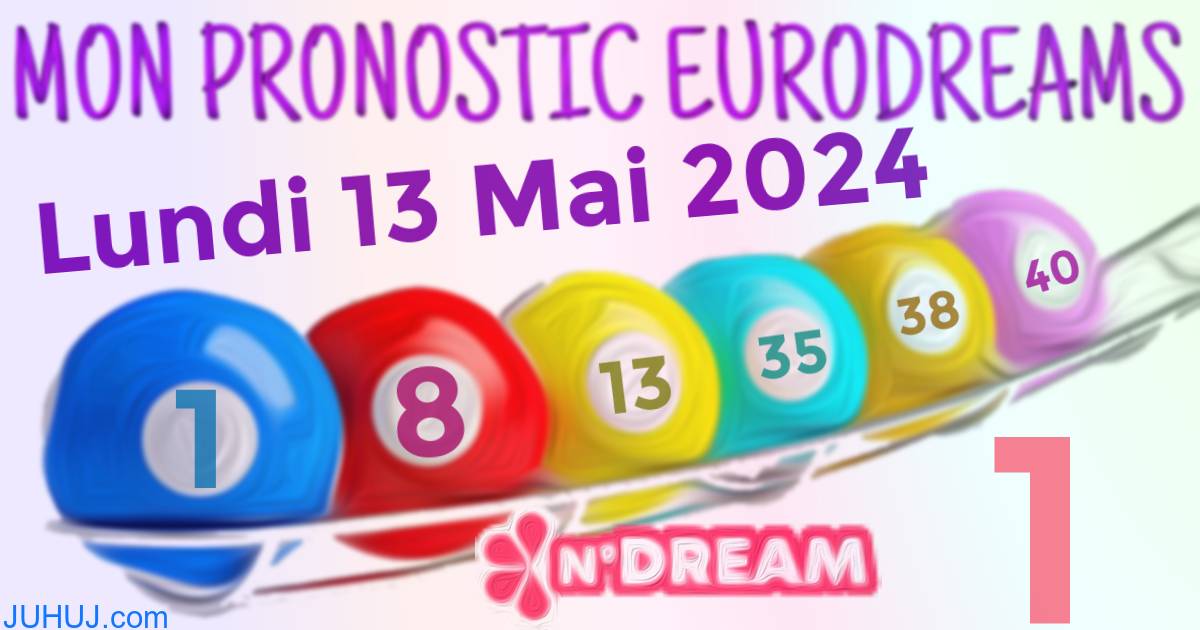 Résultat tirage Euro Dreams du Lundi 13 Mai 2024.