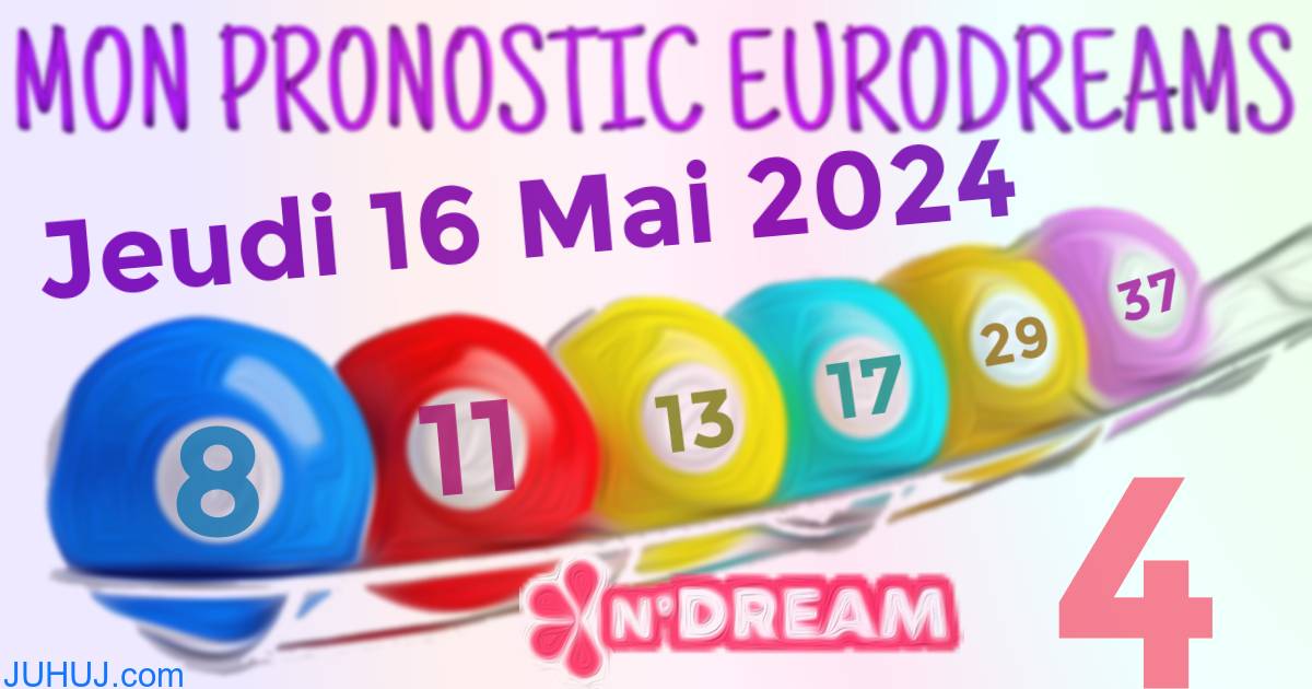 Résultat tirage Euro Dreams du Jeudi 16 Mai 2024.