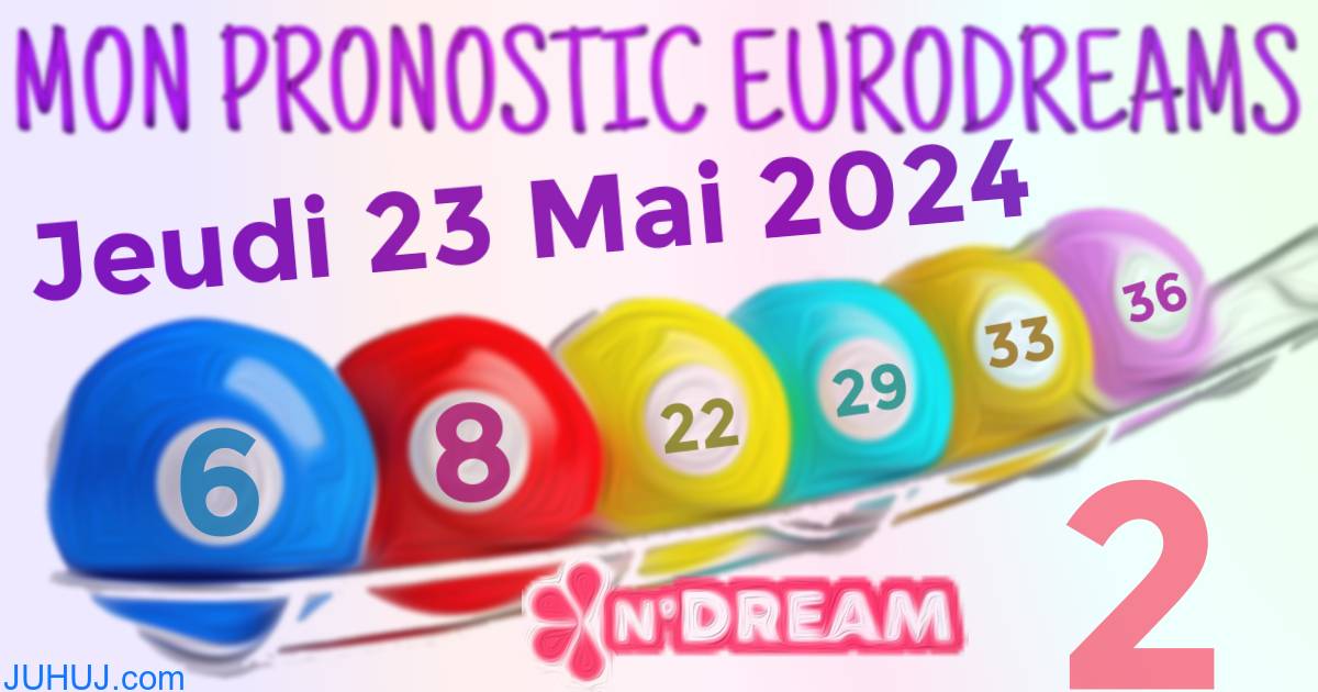 Résultat tirage Euro Dreams du Jeudi 23 Mai 2024.