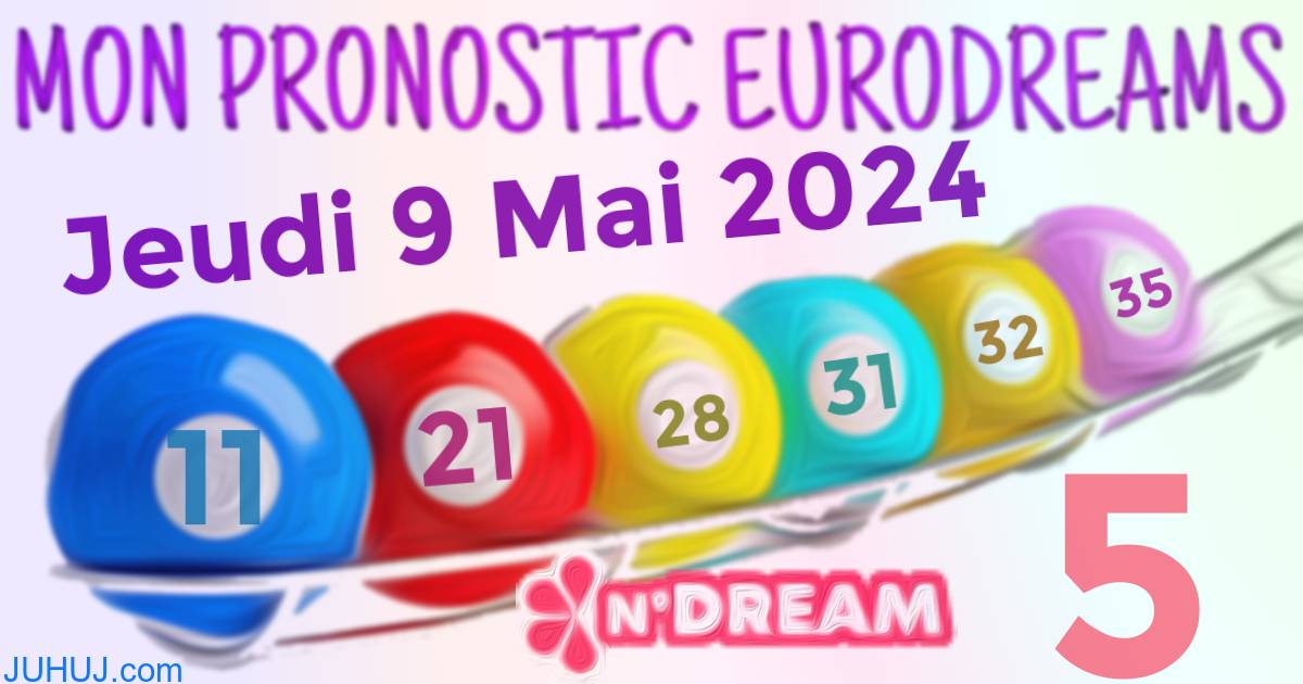 Résultat tirage Euro Dreams du Jeudi 9 Mai 2024.