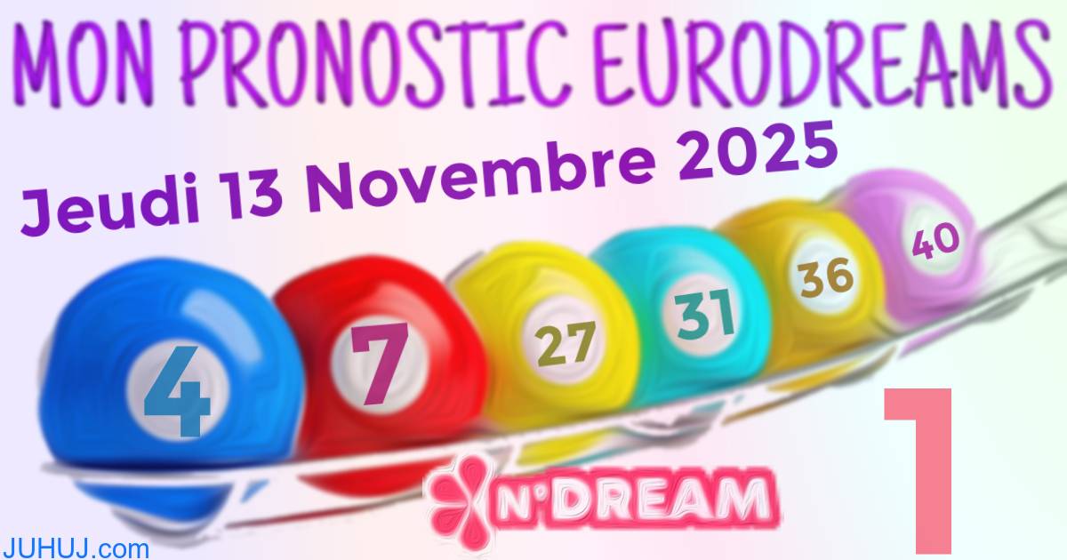 Résultat tirage Euro Dreams du Jeudi 13 Novembre 2025.