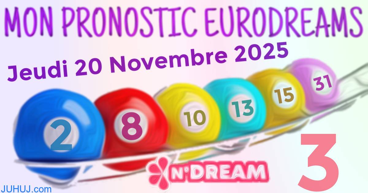 Résultat tirage Euro Dreams du Jeudi 20 Novembre 2025.