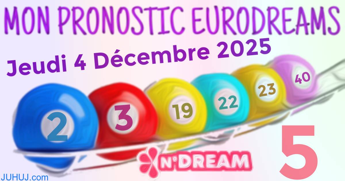 Résultat tirage Euro Dreams du Jeudi 4 Décembre 2025.