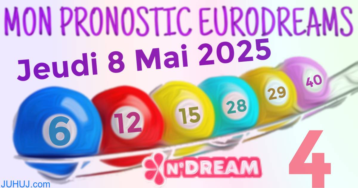 Résultat tirage Euro Dreams du Jeudi 8 Mai 2025.