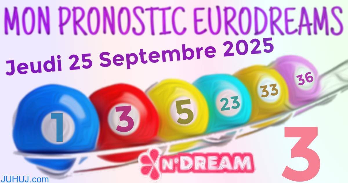 Résultat tirage Euro Dreams du Jeudi 25 Septembre 2025.