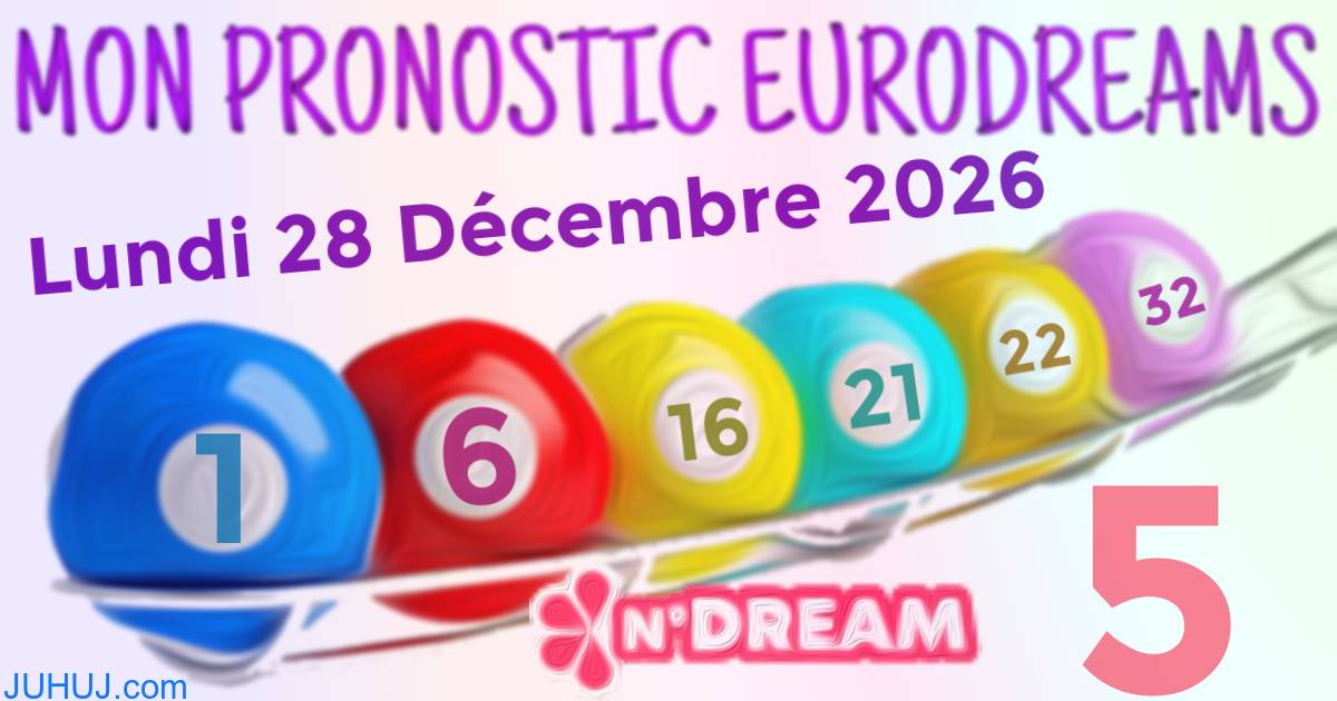 Résultat tirage Euro Dreams du Lundi 28 Décembre 2026.