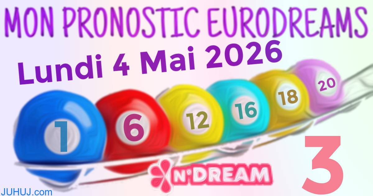 Résultat tirage Euro Dreams du Lundi 4 Mai 2026.