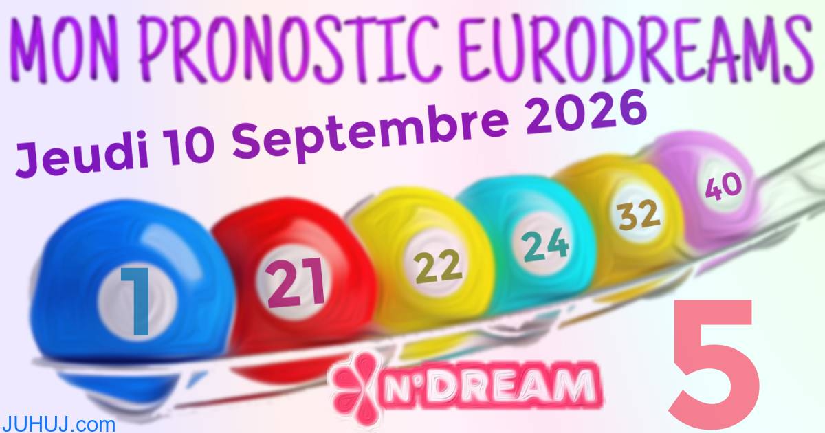 Résultat tirage Euro Dreams du Jeudi 10 Septembre 2026.