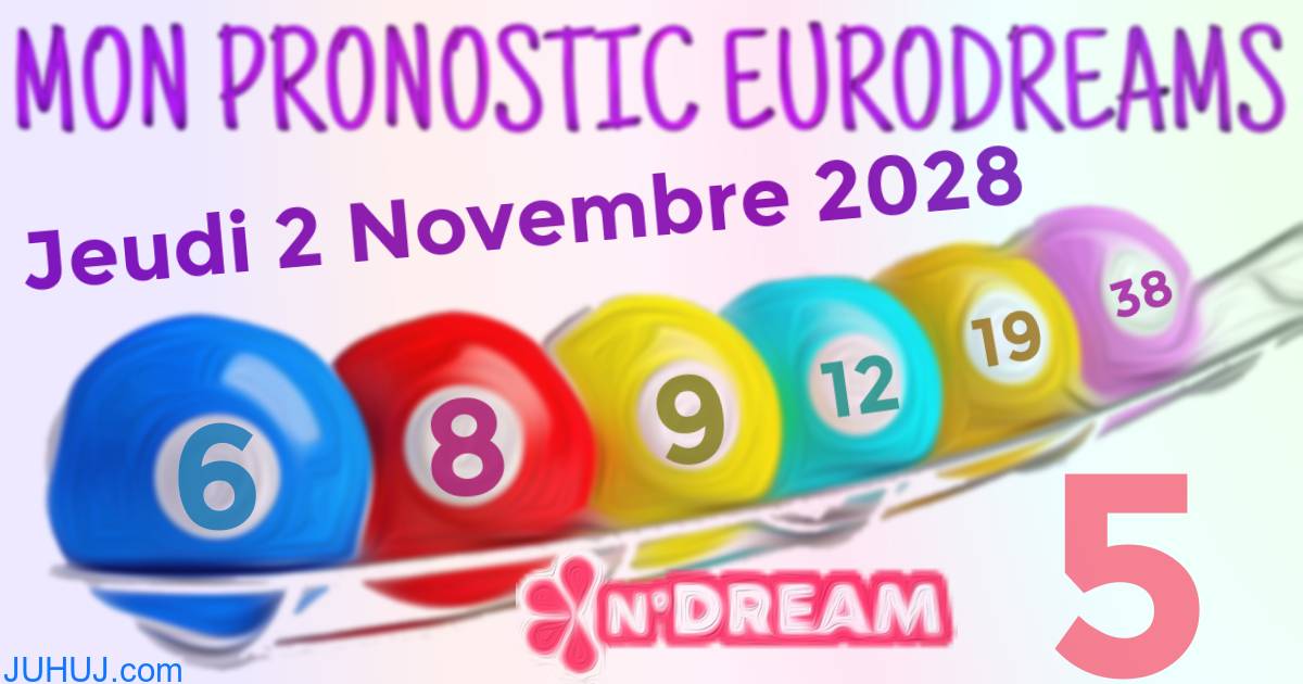 Résultat tirage Euro Dreams du Jeudi 2 Novembre 2028.