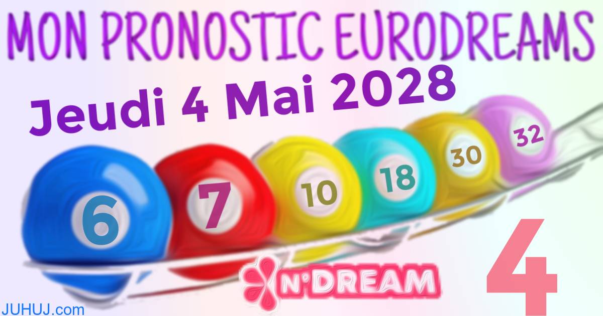 Résultat tirage Euro Dreams du Jeudi 4 Mai 2028.