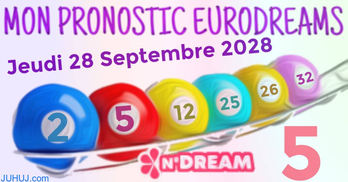 Résultat tirage Euro Dreams du Jeudi 28 Septembre 2028.