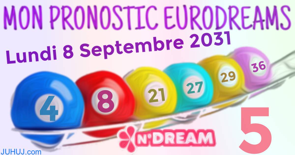 Résultat tirage Euro Dreams du Lundi 8 Septembre 2031.