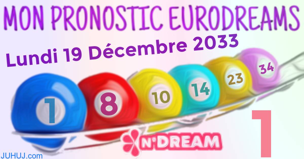 Résultat tirage Euro Dreams du Lundi 19 Décembre 2033.