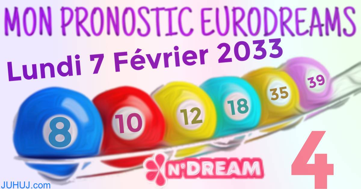 Résultat tirage Euro Dreams du Lundi 7 Février 2033.