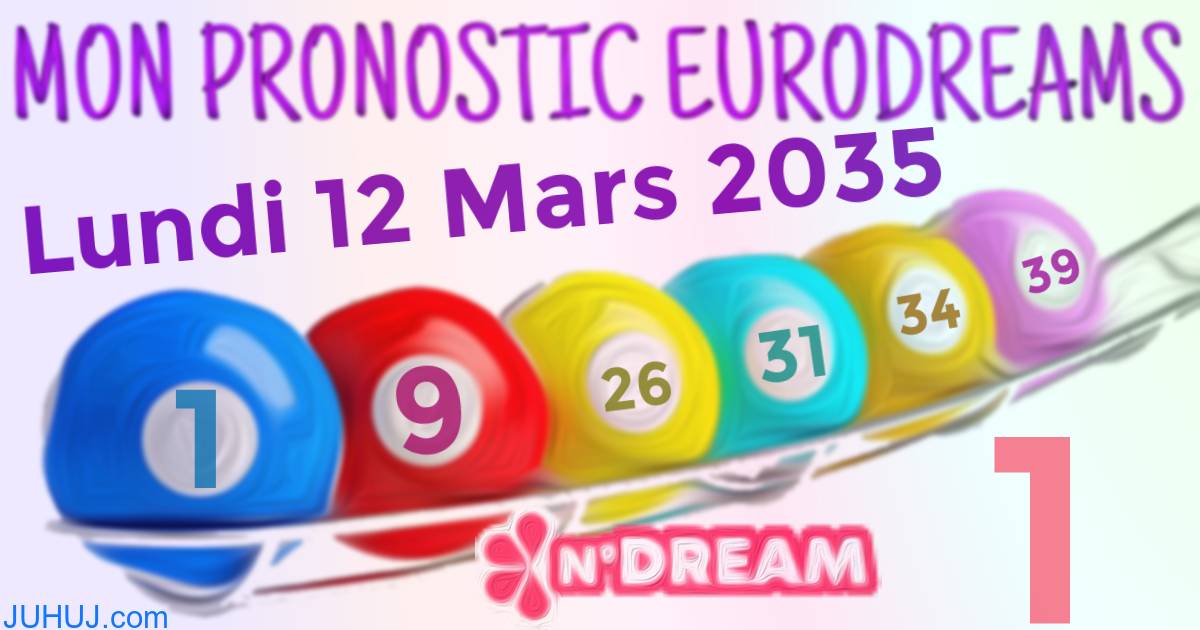 Résultat tirage Euro Dreams du Lundi 12 Mars 2035.