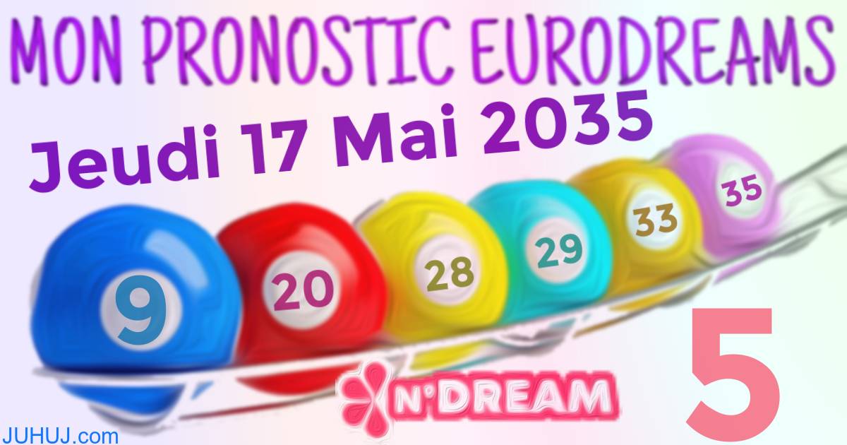 Résultat tirage Euro Dreams du Jeudi 17 Mai 2035.