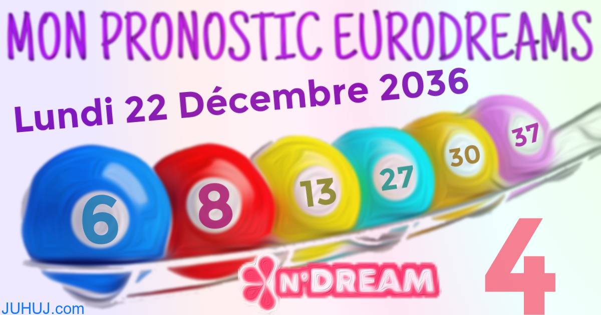 Résultat tirage Euro Dreams du Lundi 22 Décembre 2036.
