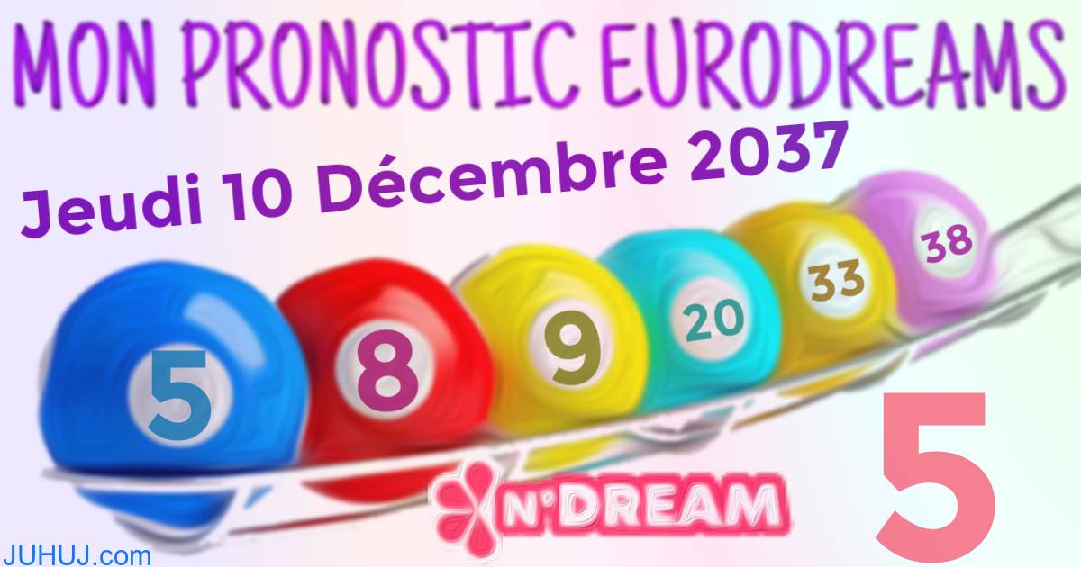 Résultat tirage Euro Dreams du Jeudi 10 Décembre 2037.