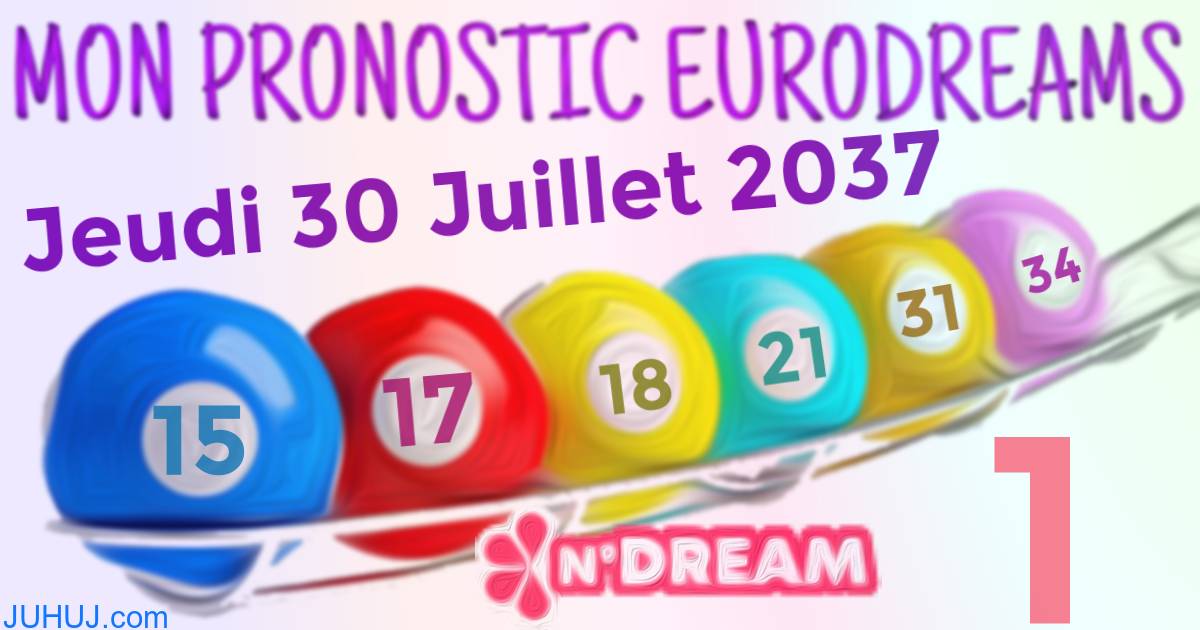 Résultat tirage Euro Dreams du Jeudi 30 Juillet 2037.