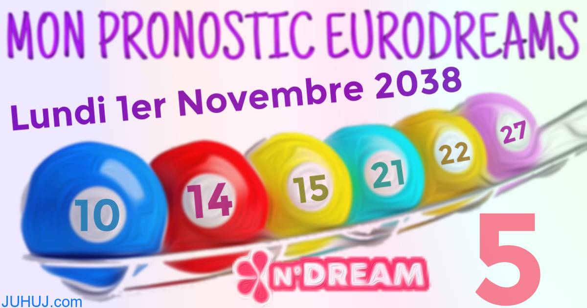 Résultat tirage Euro Dreams du Lundi 1er Novembre 2038.