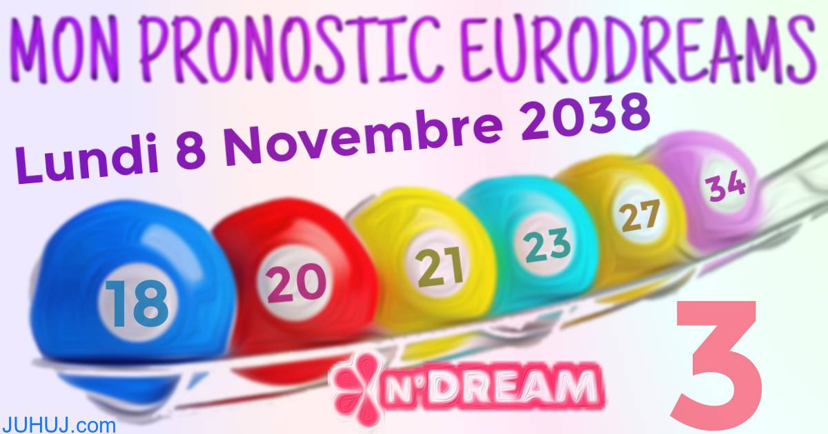 Résultat tirage Euro Dreams du Lundi 8 Novembre 2038.