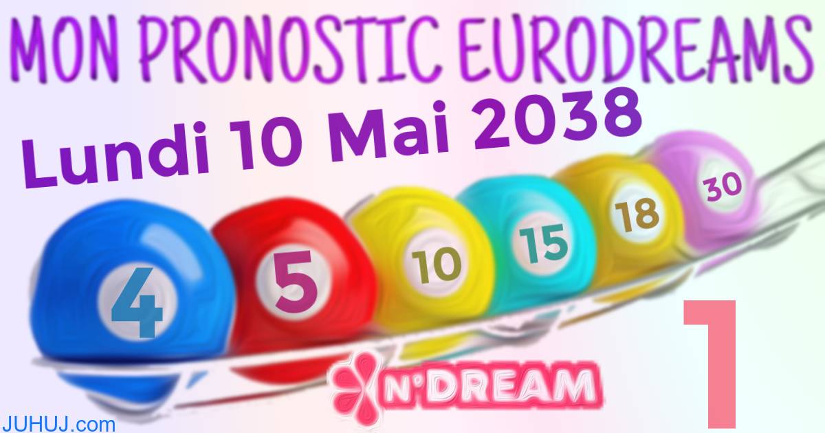 Résultat tirage Euro Dreams du Lundi 10 Mai 2038.