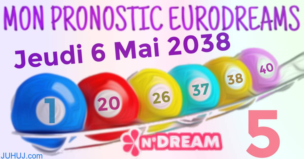 Résultat tirage Euro Dreams du Jeudi 6 Mai 2038.