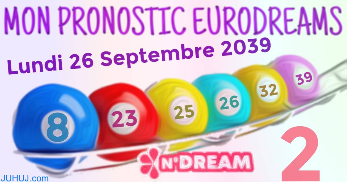 Résultat tirage Euro Dreams du Lundi 26 Septembre 2039.