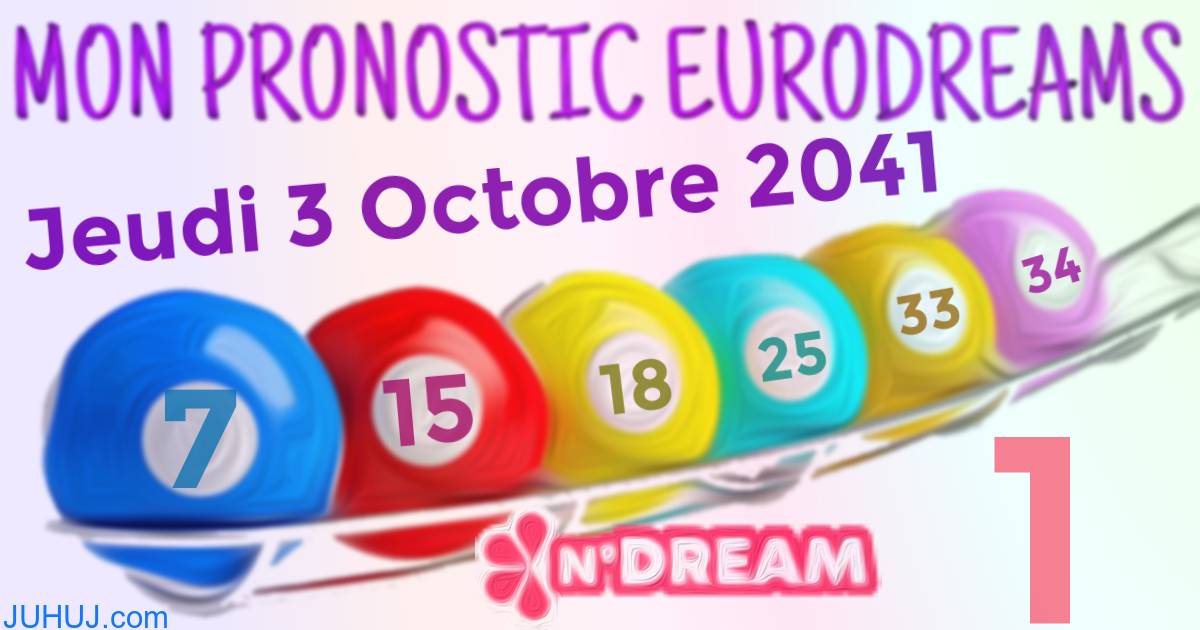 Résultat tirage Euro Dreams du Jeudi 3 Octobre 2041.