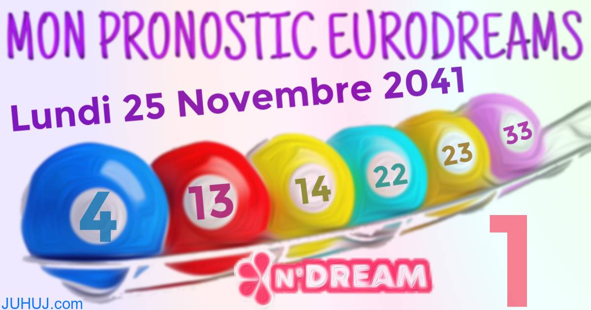 Résultat tirage Euro Dreams du Lundi 25 Novembre 2041.