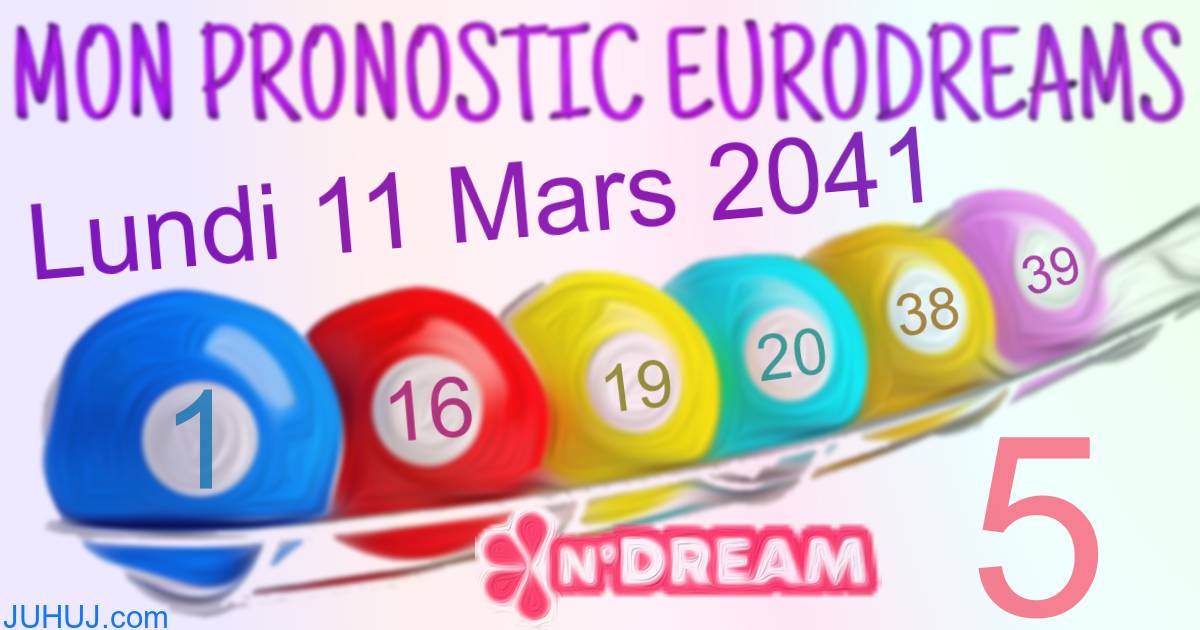 Résultat tirage Euro Dreams du Lundi 11 Mars 2041.