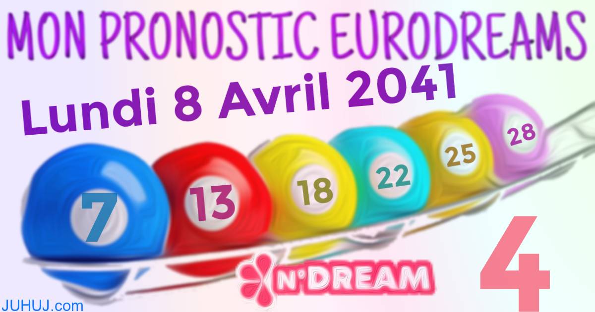 Résultat tirage Euro Dreams du Lundi 8 Avril 2041.