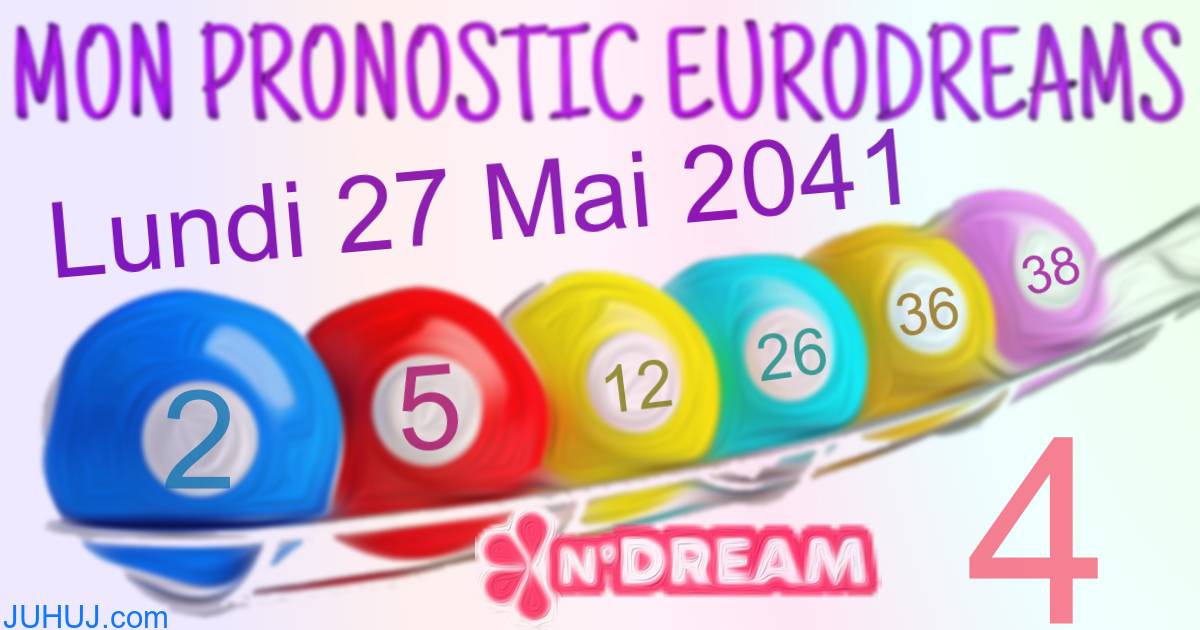 Résultat tirage Euro Dreams du Lundi 27 Mai 2041.