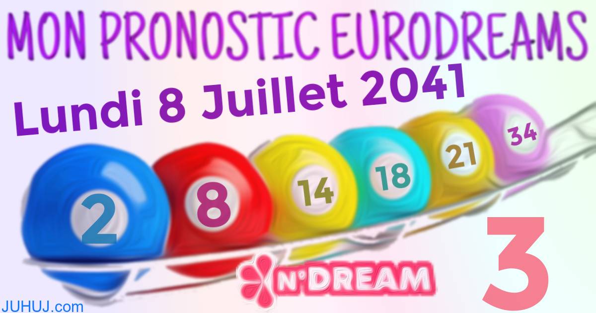 Résultat tirage Euro Dreams du Lundi 8 Juillet 2041.