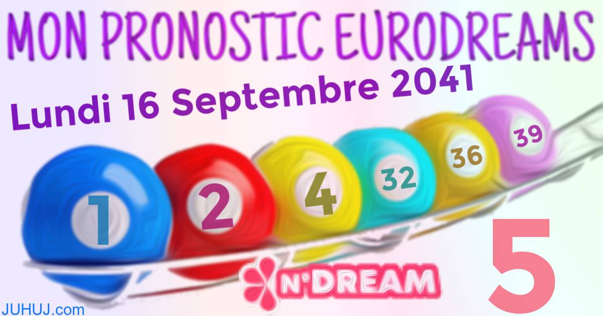 Résultat tirage Euro Dreams du Lundi 16 Septembre 2041.