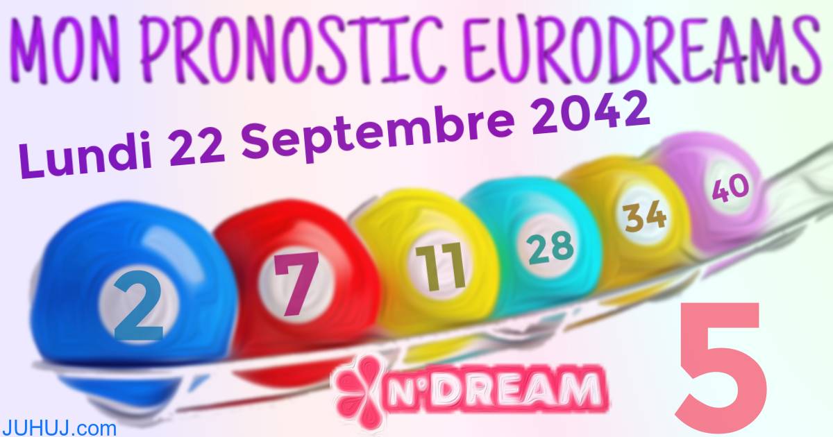 Résultat tirage Euro Dreams du Lundi 22 Septembre 2042.