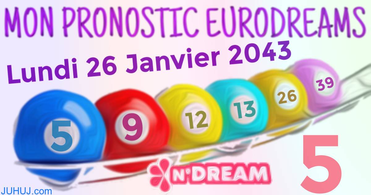 Résultat tirage Euro Dreams du Lundi 26 Janvier 2043.