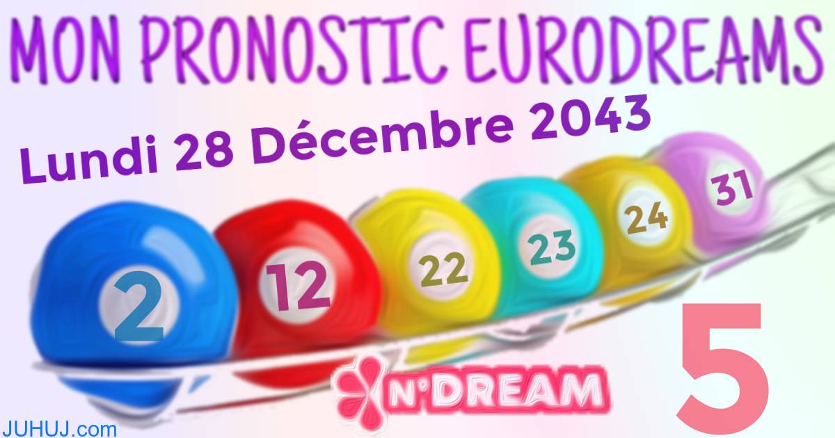 Résultat tirage Euro Dreams du Lundi 28 Décembre 2043.