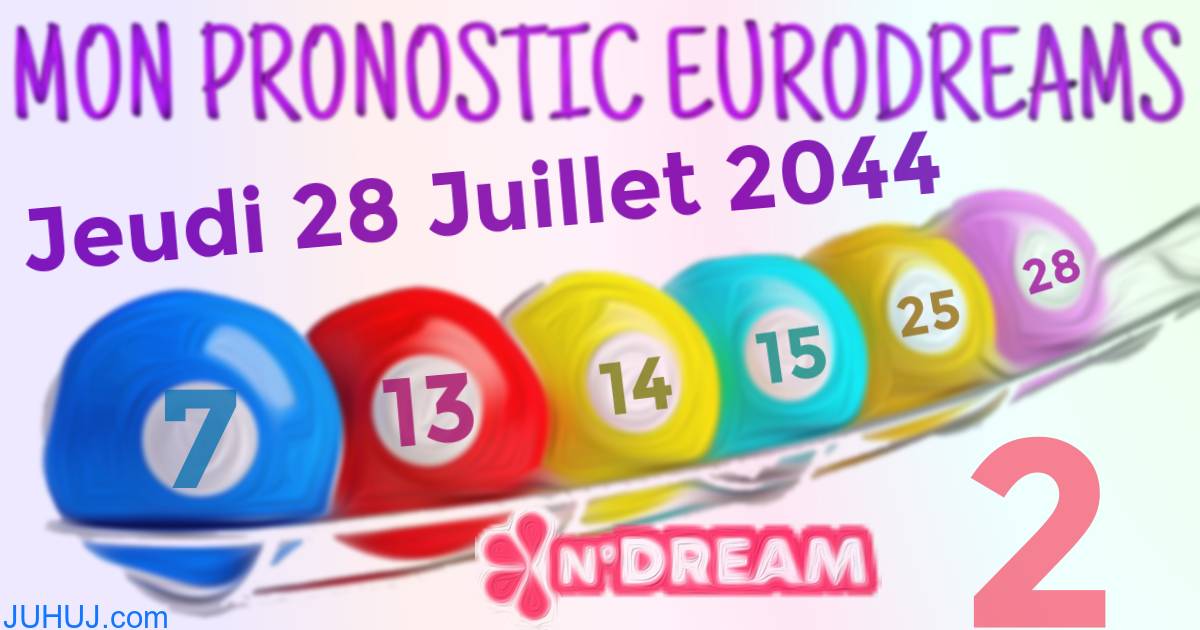 Résultat tirage Euro Dreams du Jeudi 28 Juillet 2044.