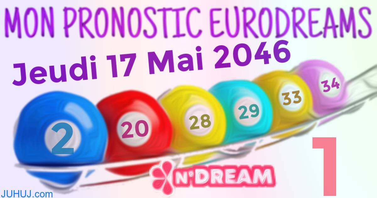 Résultat tirage Euro Dreams du Jeudi 17 Mai 2046.