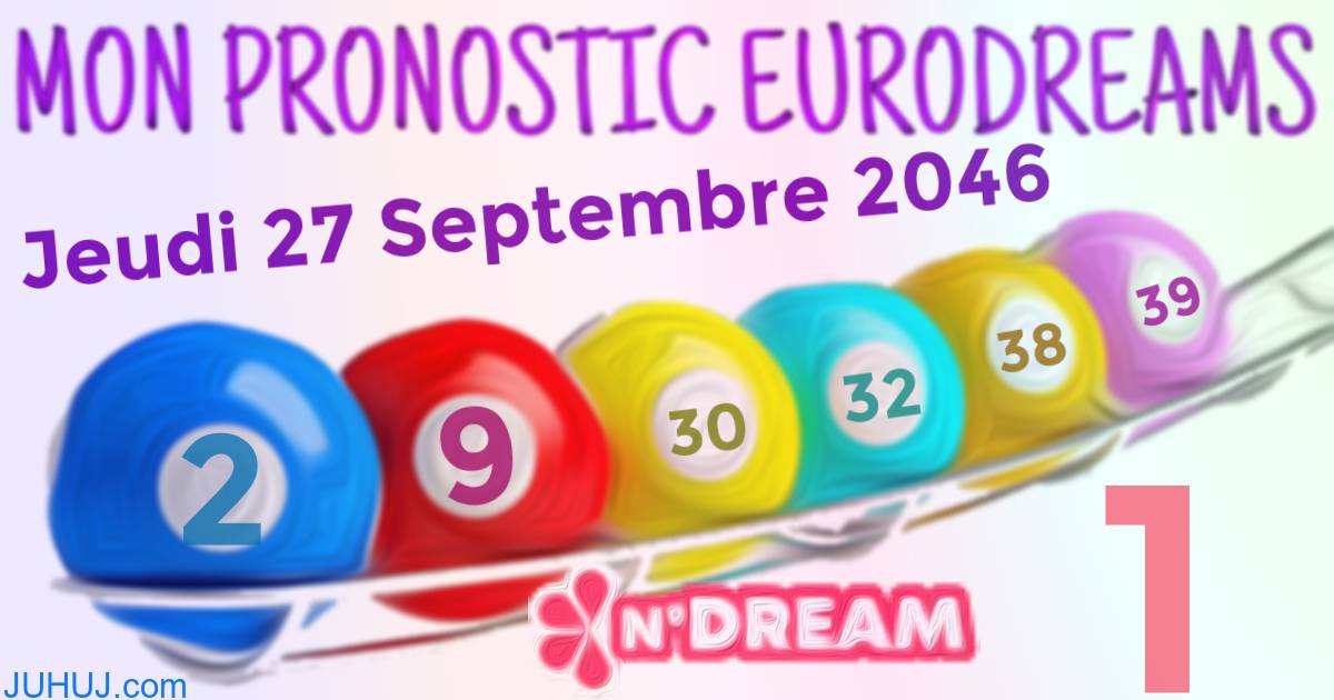 Résultat tirage Euro Dreams du Jeudi 27 Septembre 2046.