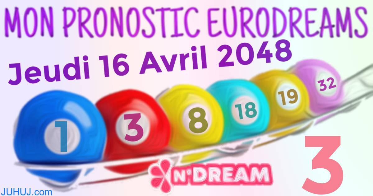 Résultat tirage Euro Dreams du Jeudi 16 Avril 2048.