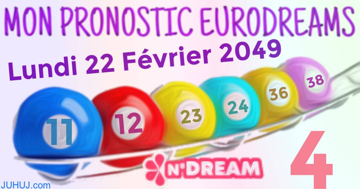 Résultat tirage Euro Dreams du Lundi 22 Février 2049.