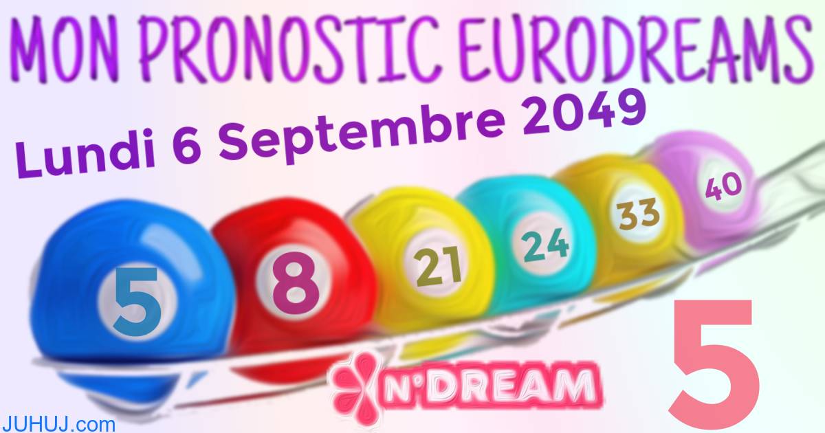 Résultat tirage Euro Dreams du Lundi 6 Septembre 2049.