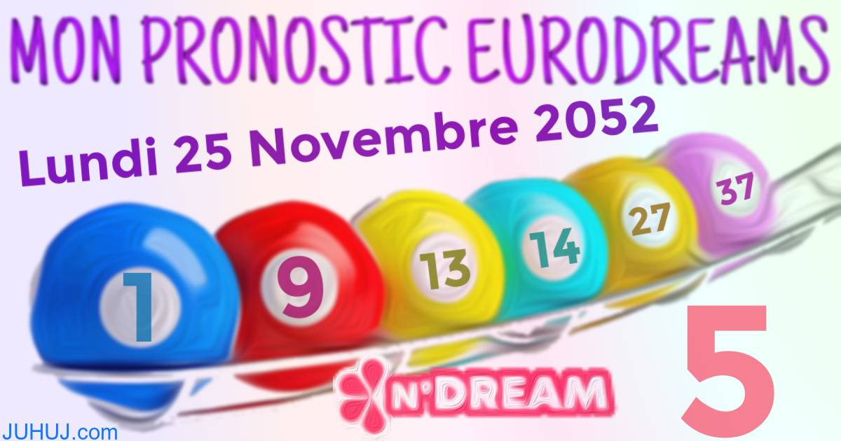 Résultat tirage Euro Dreams du Lundi 25 Novembre 2052.