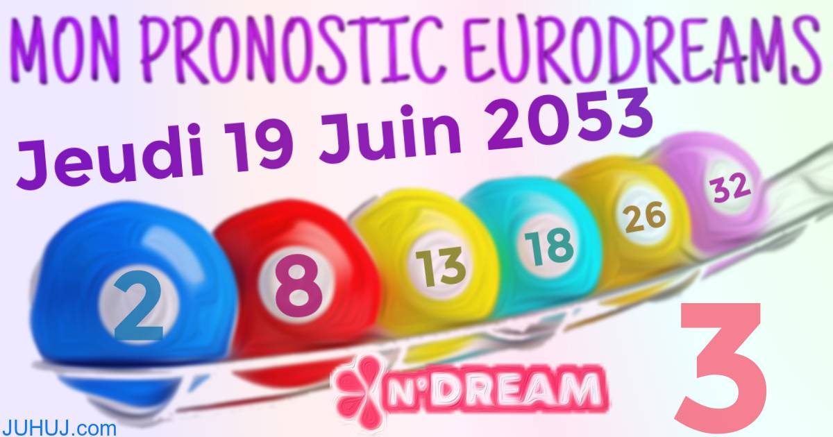 Résultat tirage Euro Dreams du Jeudi 19 Juin 2053.