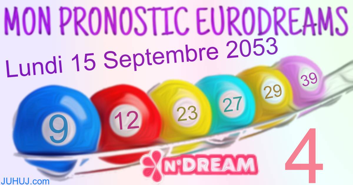 Résultat tirage Euro Dreams du Lundi 15 Septembre 2053.