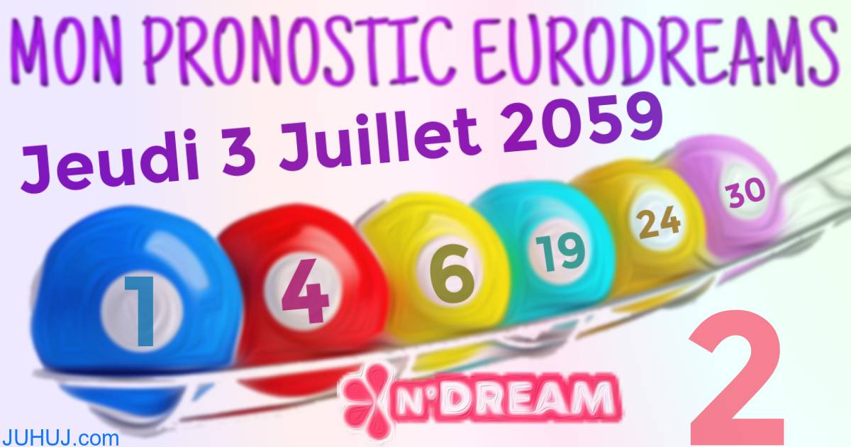 Résultat tirage Euro Dreams du Jeudi 3 Juillet 2059.