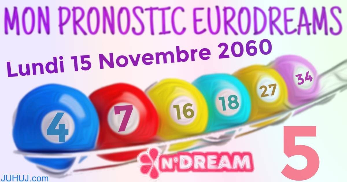 Résultat tirage Euro Dreams du Lundi 15 Novembre 2060.