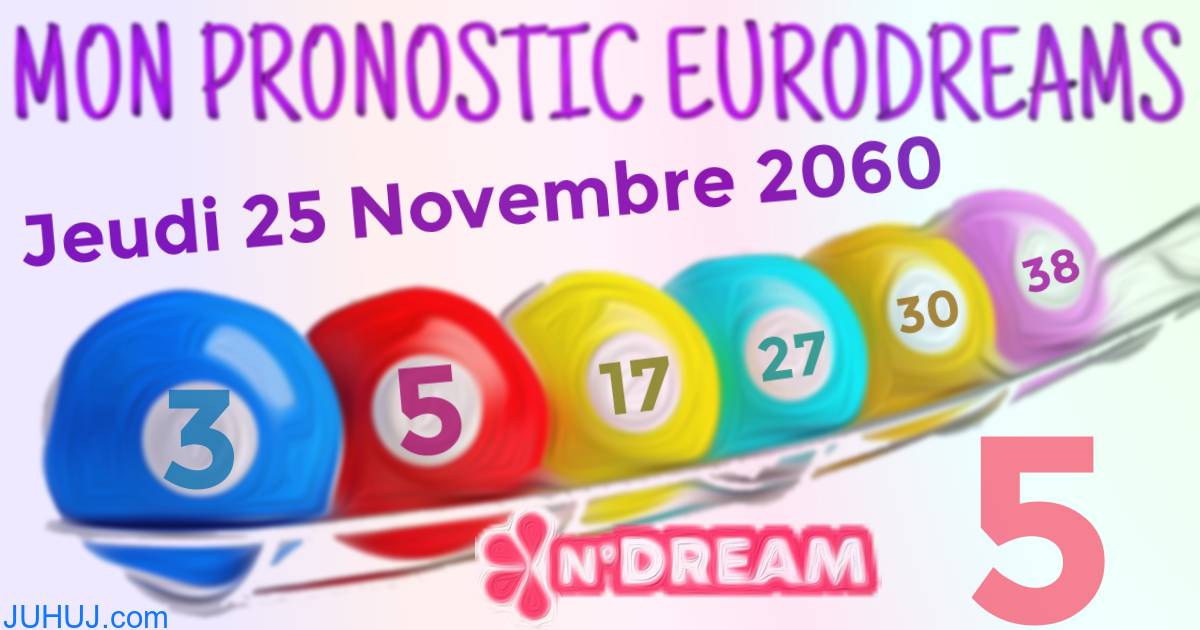 Résultat tirage Euro Dreams du Jeudi 25 Novembre 2060.